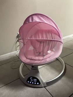 Baby girl electric rocker/swing cradle
