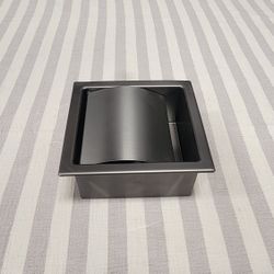 LFI brand ABTPP77-BB Brushed Black Stainless Steel Recessed Toilet Paper Holder - Open-Box, Like New 