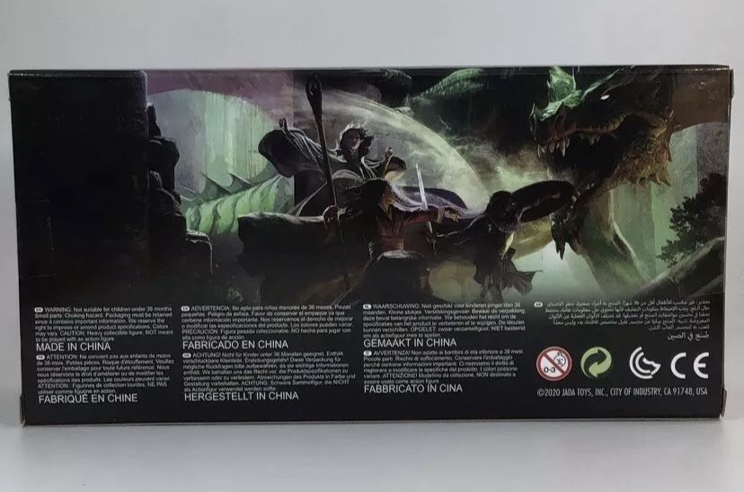JADA DUNGEONS & DRAGONS DIE CAST FIGURES BEHOLDER-ORC-ELF-PALADIN-RANGER & BOO