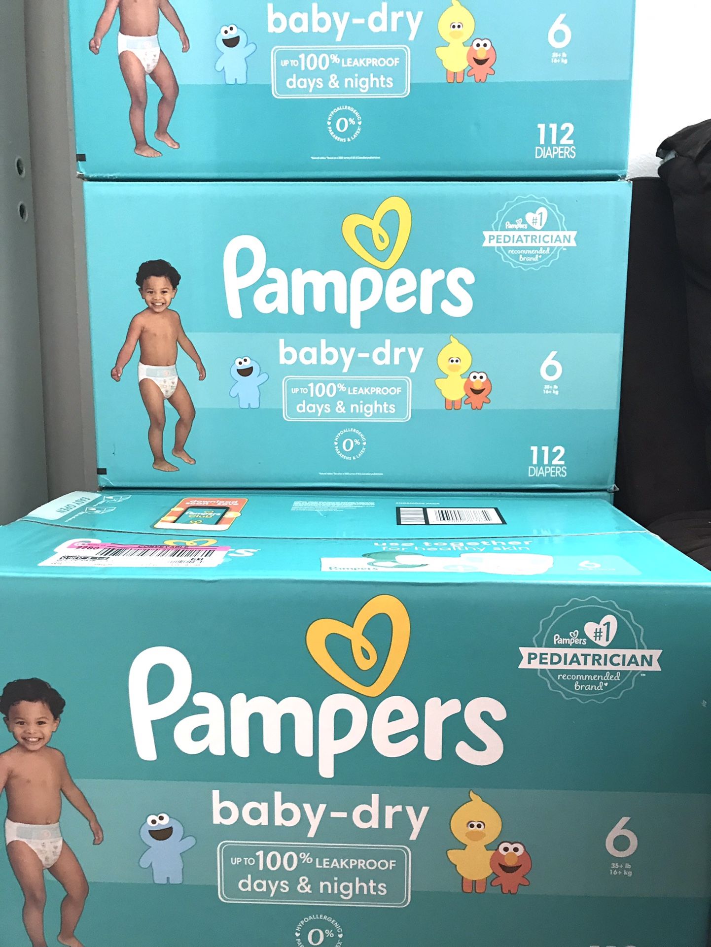 Pampers Baby Dry Size 6/112 Diapers 