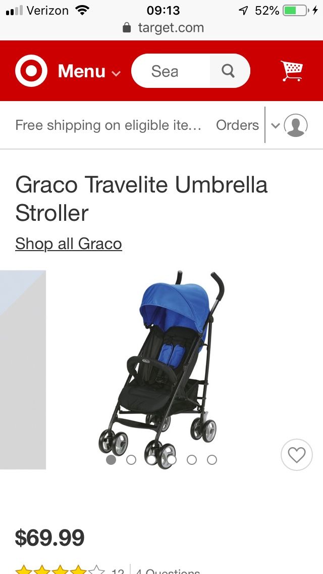Graco travelite umbrella stroller