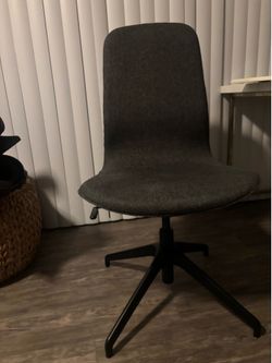 Gray Fabric Swivel Desk Chair