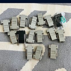 (Bulk)DB9 to RJ12 adapter, used to convert a DB9 serial port to an RJ12 modular connector.