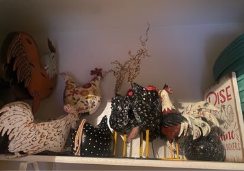 Decorative Chicken Figurine Collection-$30 for all-Higley and ray