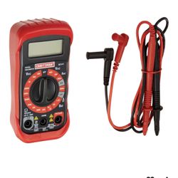 Craftsman Digital Multimeter 8-Function Tester w/ Leads & Manual