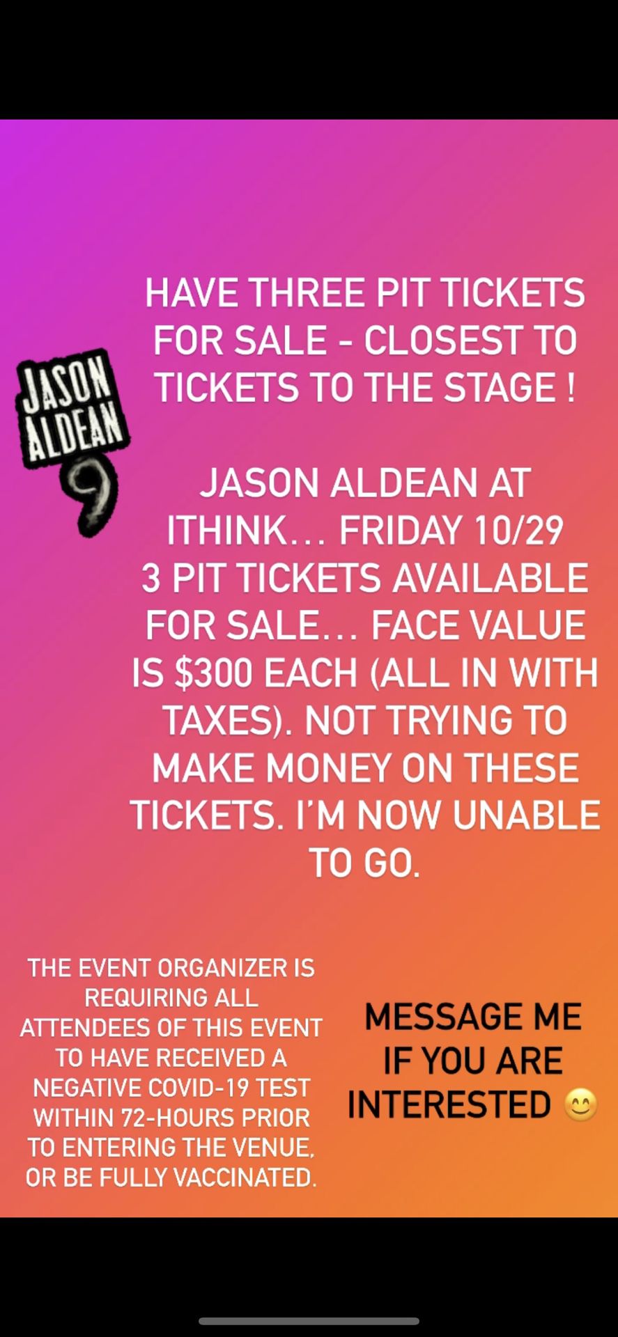 Jason Aldean Concert Tickets 