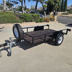 Utility flatbed trailer 8ft long 4ft wide
