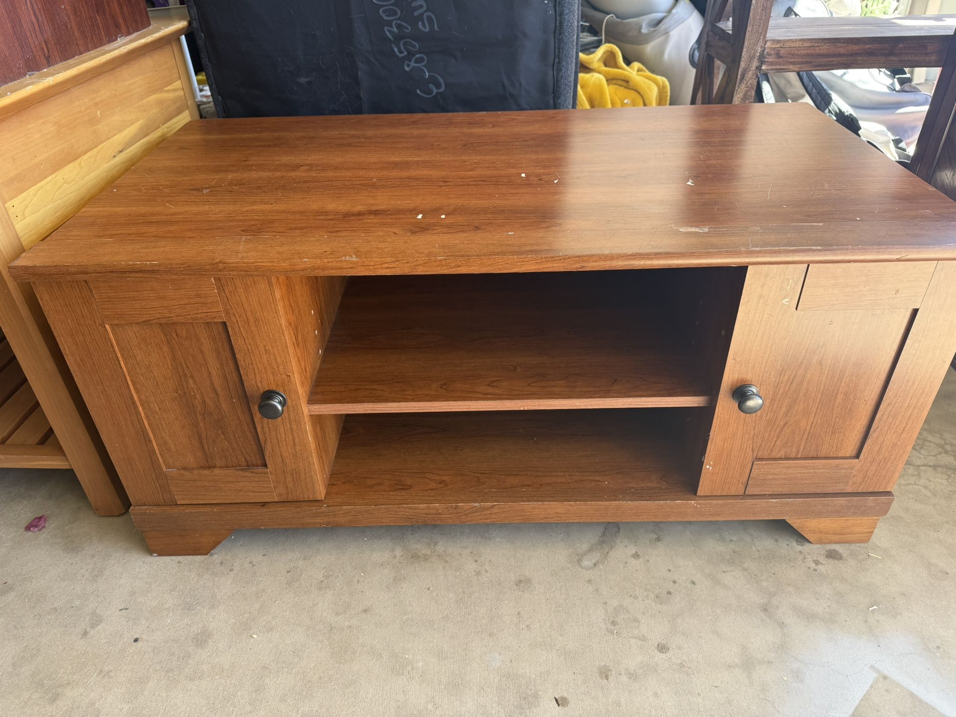 Tv Stand Cabinet With Shelf And Doors