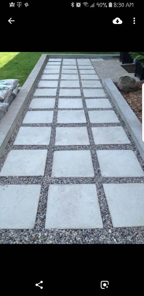 18X18 CONCRETE SMOOTH STEPPING STONES