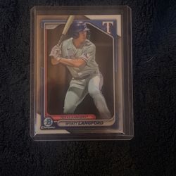 Bowman Wyatt Langford Baseball Card