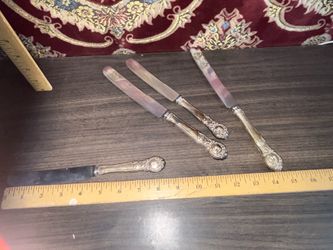 4 Vintage Sterling Silver Handles