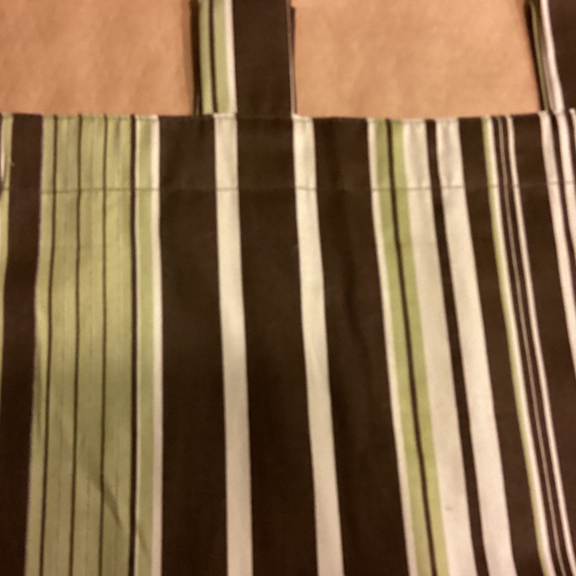 95” And 84” Panels Curtains Green Brown White With Pockets Not Lined