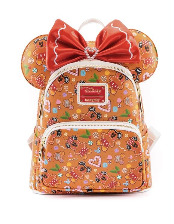 Mickey And Minnie Ginger Bread Loungefly Backpack With Ears 