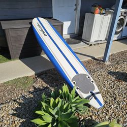 Wavestorm 8ft Foam Surfboard With Leash,  Good Condition 