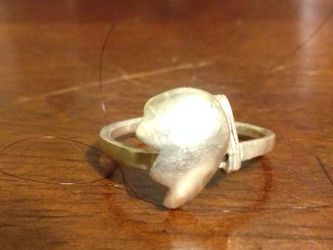 Sterling silver ring size 8 1/2 grams 2.4