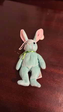 Ty Beanie Baby Blue Bunny Plush