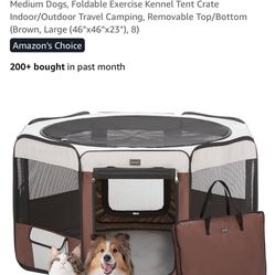 Donoro 46” Portable Dog Playpen
