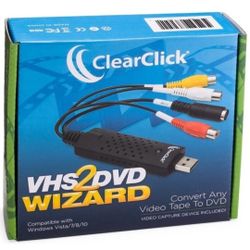 VHS2DVD Wizard Software Windows Convert Any VHS Tape To Digital Video or DVD Open Box Complete. VHS2DVD Wizard™ Software for Windows Convert Any VHS T