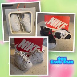 Nike Baby Shoes size 2 ($25 each pair)
