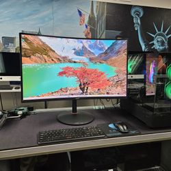 Custom Built Gaming Computer Ryzen 7 + 32" Gaming Monitor 
