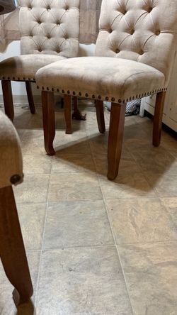 4 upholstered dining chairs