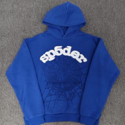 SP5DER Hoodie Men’s Small Blue