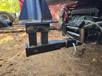 Electric winch crane hook up to your receive it in your truck or your trailer