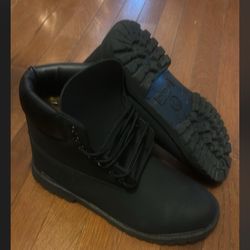 All Black Timberland Boots 