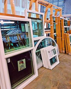 White Vinyl Windows  Sizes