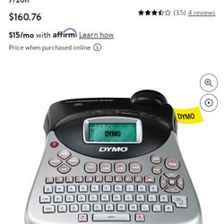 DYMO LabelManager 450, 5 Lines, 8 23/50w x 9 13/20d x 3 7/20h Needs Power Cord Works 