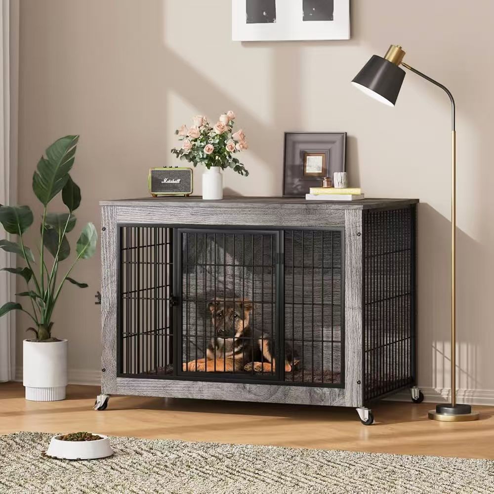 Dog Crate Furniture with Cushion (no wheels) $60