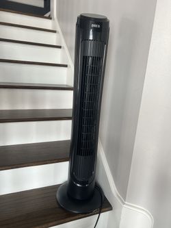 Dreo Tower Fan for Bedroom, 90° Oscillating Fans that Blow Cold Air, 5 Speeds, 4 Modes with 26ft/s Velocity, 12H & 28dB Quiet Timer, Remote, Touch, 40