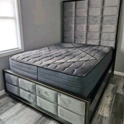 New Bed frame In Box Buy Now Pay Later $39 Down No Credit Needed 