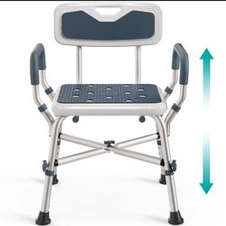 Pelegon Shower Chair for Elderly and Disabled (450lb) with Padded Armrests A441