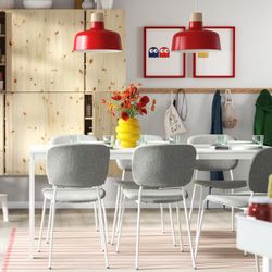 IKEA VIHALS Extendable Dining Table – White (Like New!)