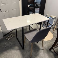 MARBLE DESK AND CHAIR
