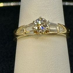 14k Y/G 1.00ctw Natural Diamond Ring
