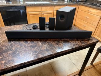 Sound Bar with 2 Speakers and Base