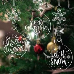 Plastic DIY Ornaments