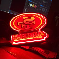 49ers Light Box 3d Printed 