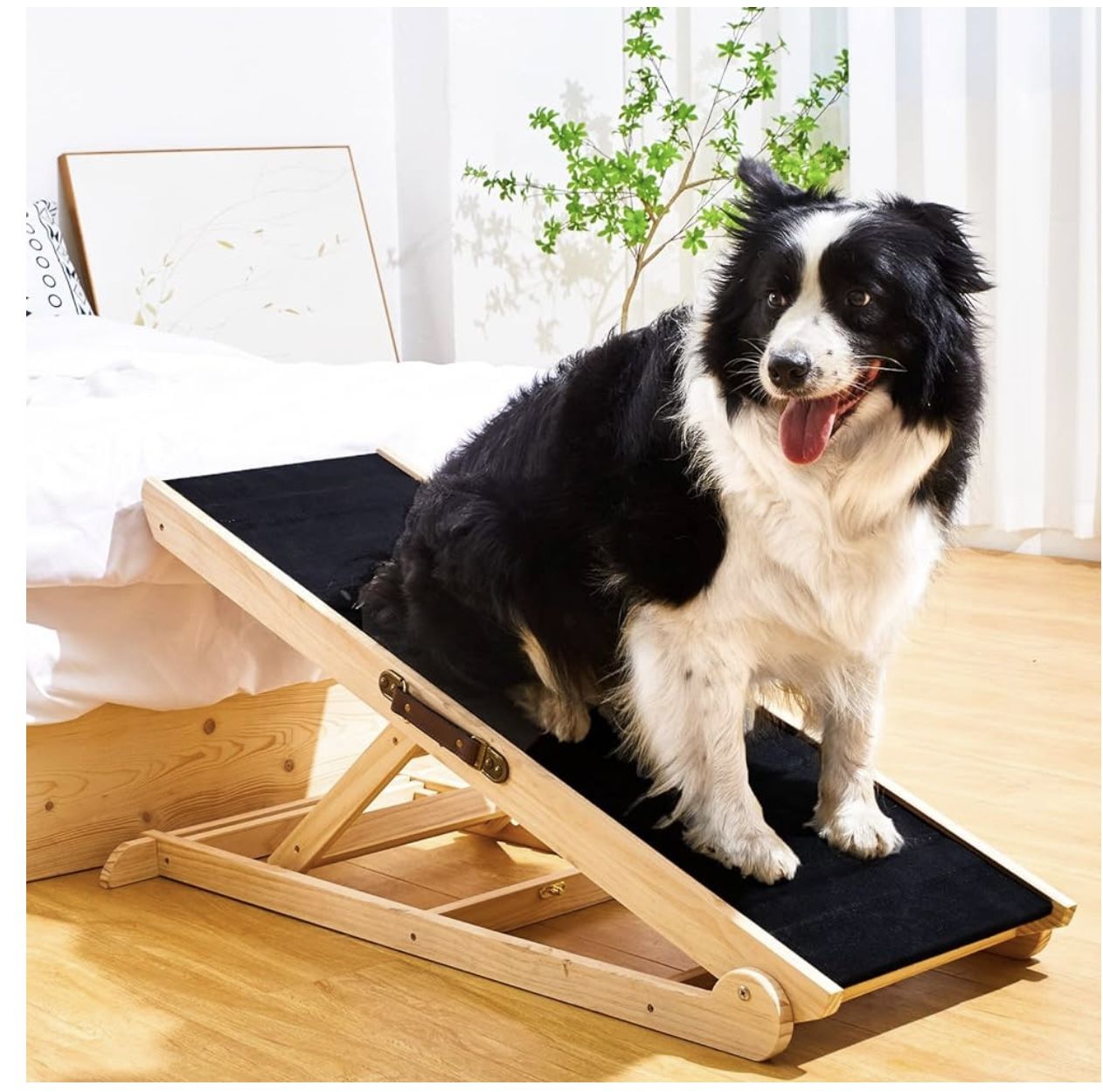 Woohoo Dog Ramp With Innovative Non-slip Rubber Mat For Couch And Bed.
