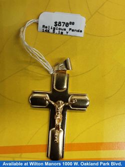 Religious Pendant - Yellow Gold 14k (.585) 5.1 grams