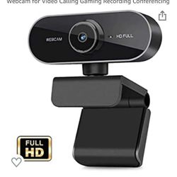 Webcam w/Mic.-1080P HD Desktop Streaming Webcam -Wide Angle USB Computer Cam for Mac Skype OBS, Laptop Web Cam for Video Calling/Gaming/Rec. Conf.