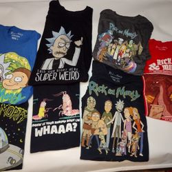 Rick & Morty T-shirt Lot 7 👕🎽👕🎽👕👕