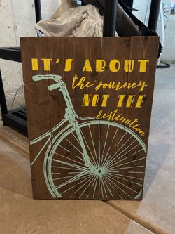 It’s About the Journey - wood wall hanging