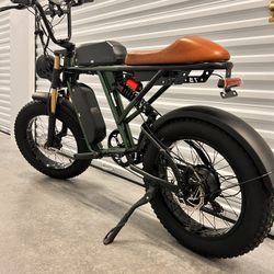 750 Watt Dual Battery Electric Ebike, 26ah Total Amp Batteries (Removable), 33mph, 80 Mile Distance(short Seat)