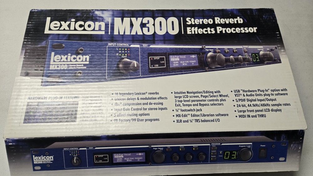 Lexicon MX300 Stereo Reverb/Effects Processor