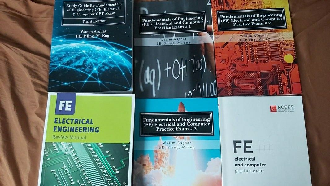 6 books for FE electric and computer exam