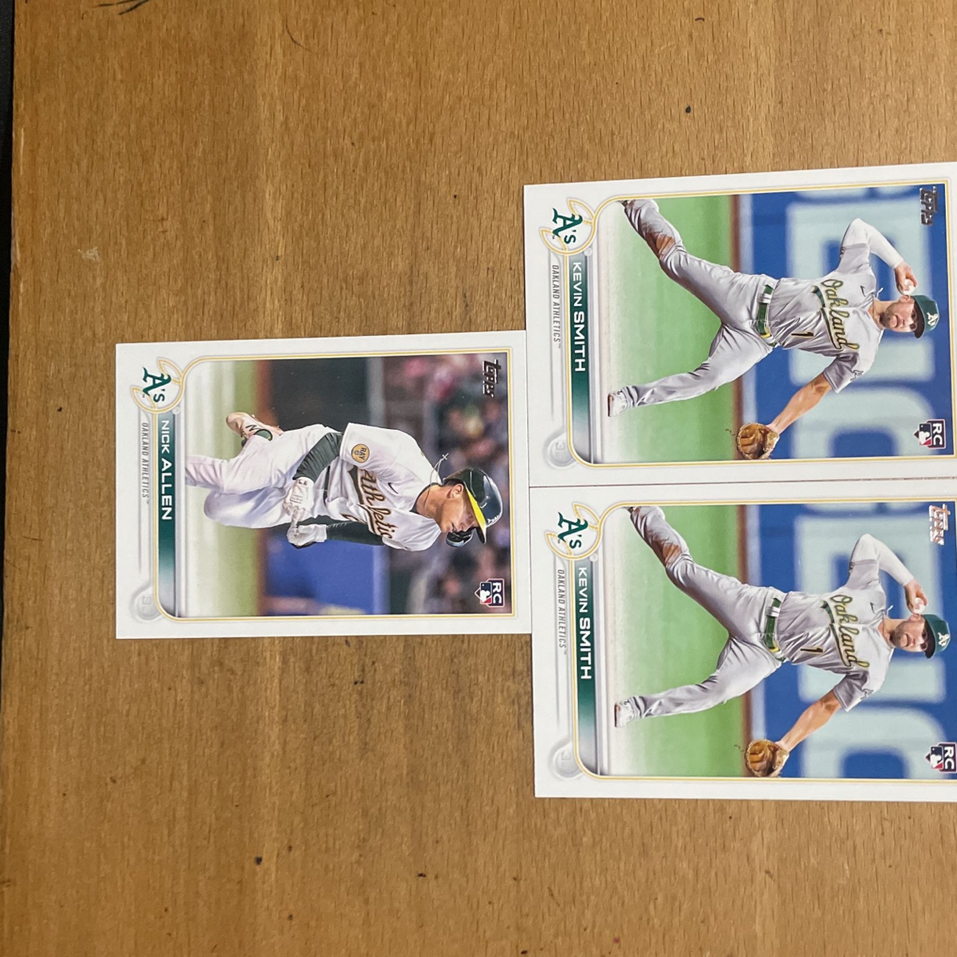 2022 TOPPS UPDATE OAKLAND A’s 3 CARD ROOKIE LOT 
