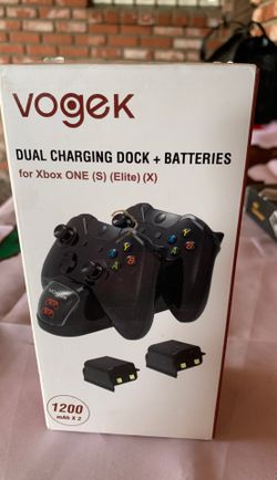 Xbox one s/elite/x charging dock 2 batteries
